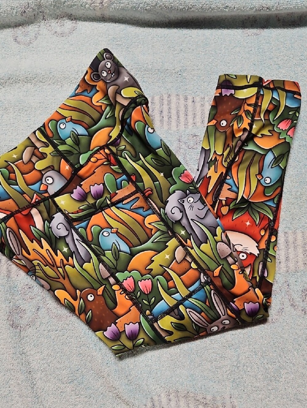 Constantly Varied Gear Multicolor Woodland Animal Capris - Picture 3 of 5